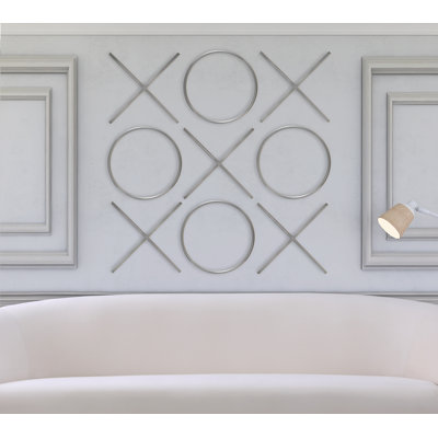 Modern Abstract Wall Decor on Metal