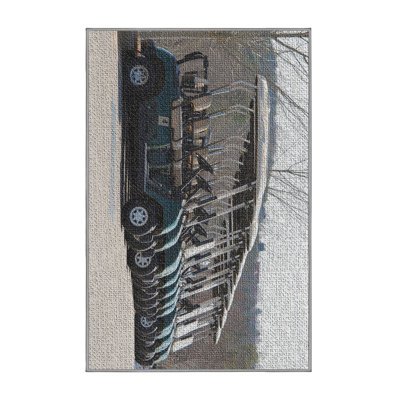 Tapis gris en laine