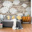 Murale fleurs sur pierres ardoise-982745041