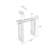 Black Solid + Manufactured Wood Rectangular Console Table-115653894