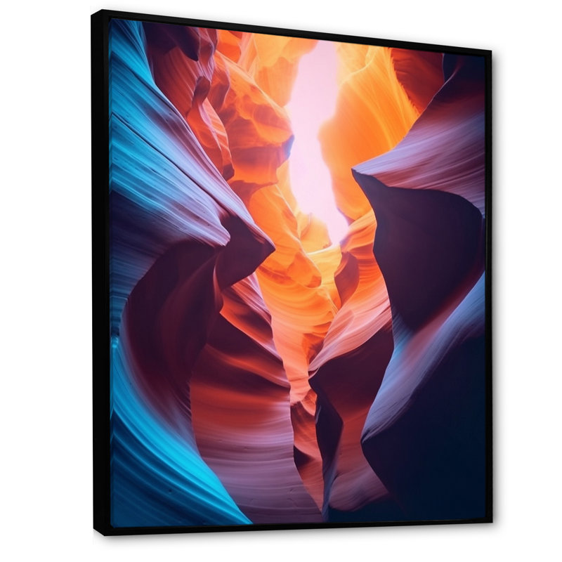 Canyon Antelope Harmony IV, H 20 po x l 12 po x P 1 po, Toile noire