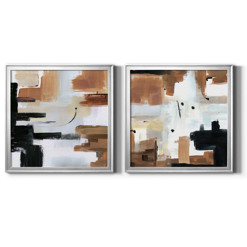 Plateau de montagne - reproduction de photo sur toile 2 pièces, H 17,5 po x l 35 po x P 1,5 po, Argent