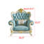 Fauteuil en cuir véritable European