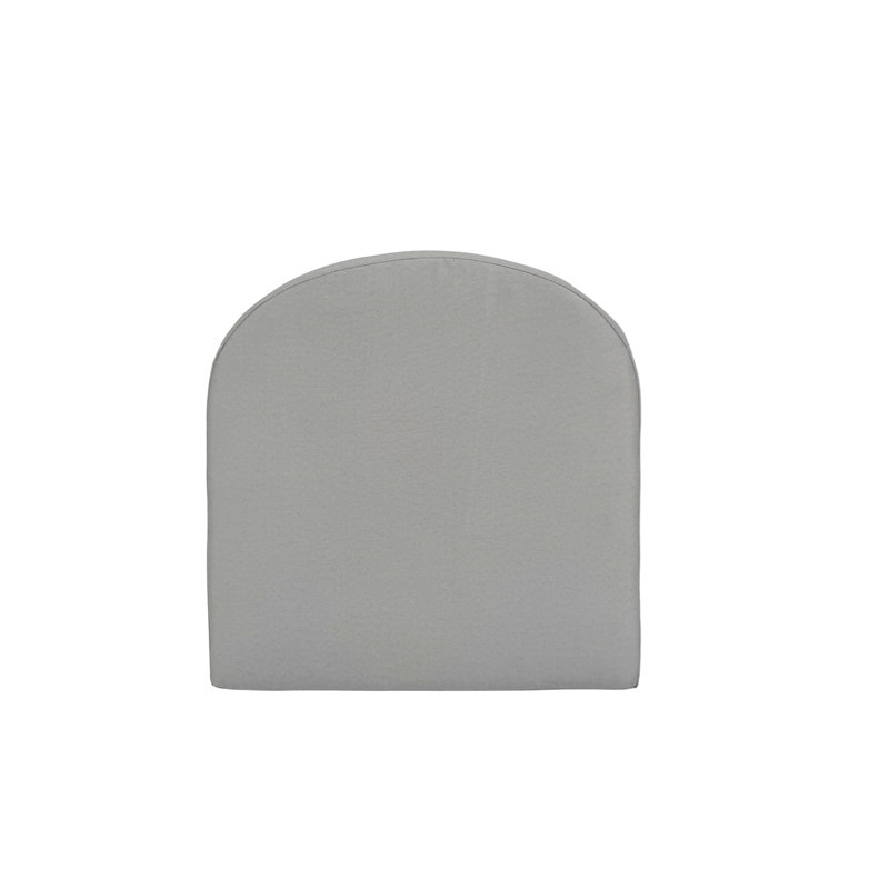 Coussin de tabouret de bar d'extérieur avec housse de coussin, gris