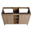 Meuble-lavabo à portes à fermeture douce, meuble-lavabo 48 po, BCB07148IMOX