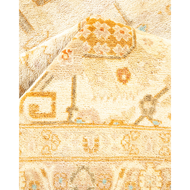 Tapis unique en laine noué à la main nouvel âge 8 pi 10 po x 11 pi 10 po Vallorie