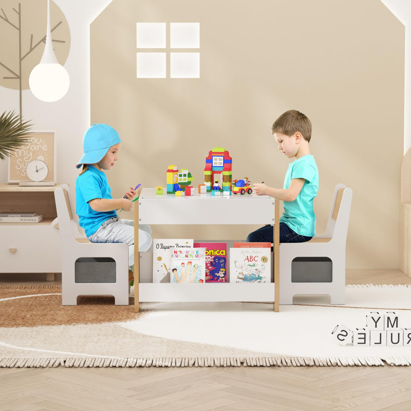 Dining Set, White, White, White, White