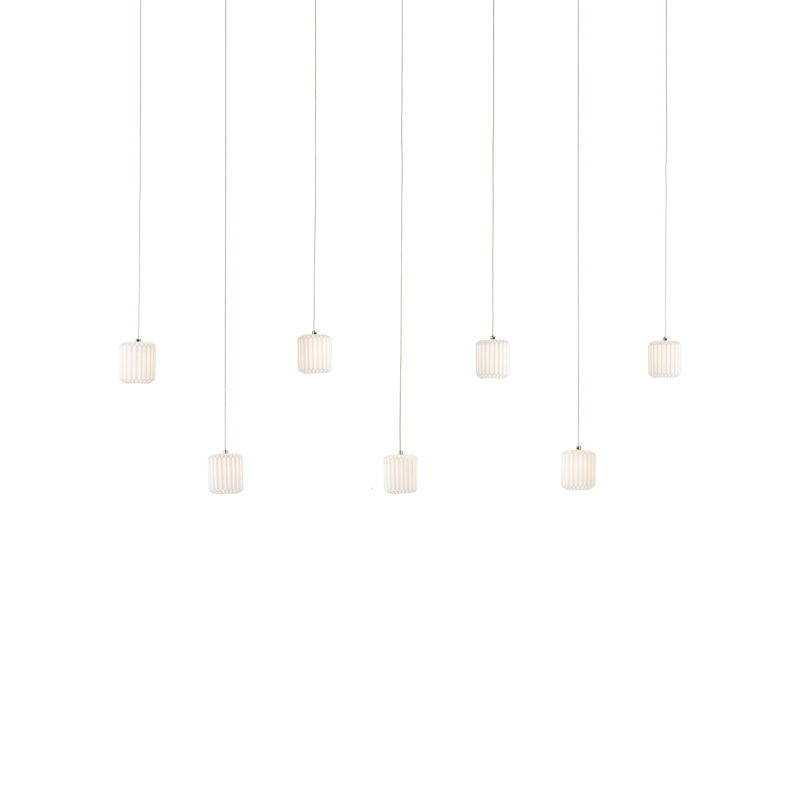 Dove 7 - Light Silver Kitchen Island Pendant