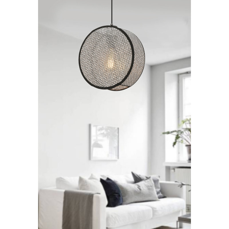 Lustre, Gris, H 13,78 po x l 3,54 po x P 8,66 po
