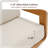 Solid Teak Wood Outdoor 3-Seater Sofa with  Cushions