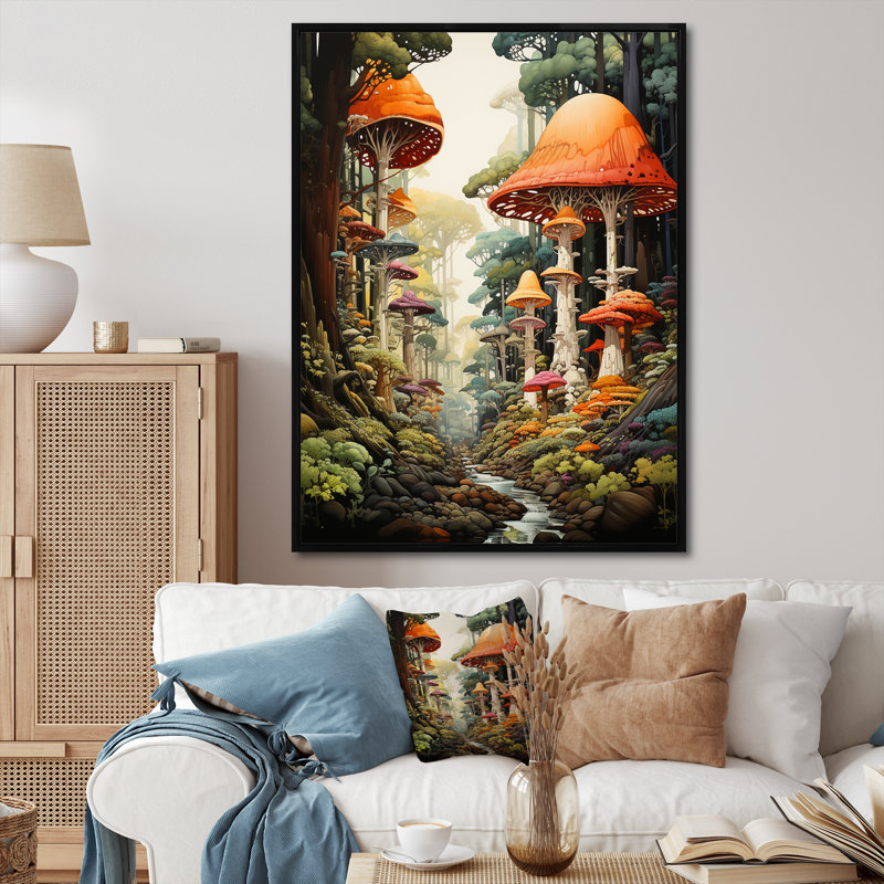 Reproduction d'art sur toile Redwood Mystical Giant Trees - Landscape & Nature, H 40 po x l 30 po x P 1,5 po