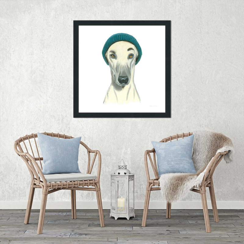 «The Boy II», reproduction de peinture acrylique, H 21,5 po x l 21,5 po x P 0,75 po, Cadre espresso