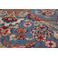 Tapis traditionnel bleu rétro 10 x 13