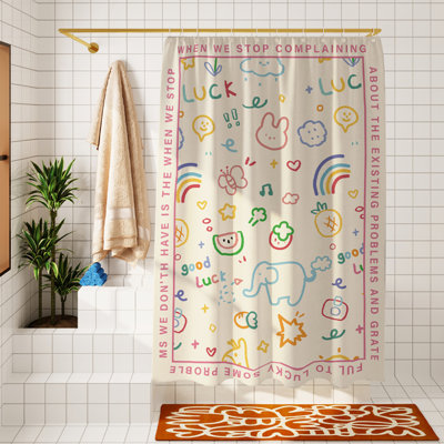Rideau de douche en polyester