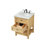 24'' Single Bathroom Vanity with Carrara Marble Top-73360041