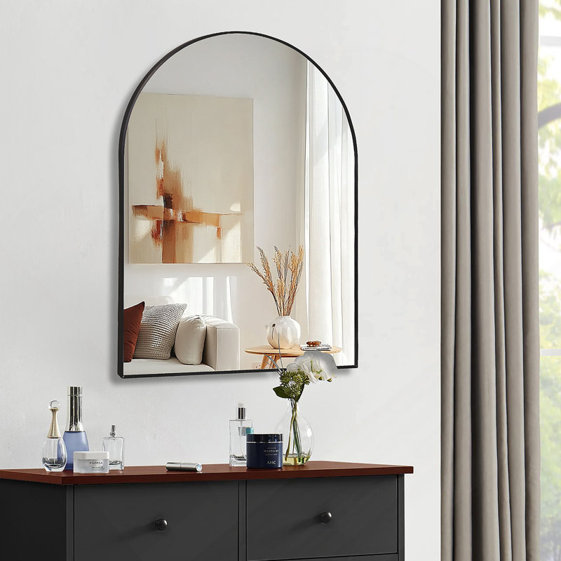 Miroir de salle de bain 24x32 pouces, Noir, 32 po x 24 po