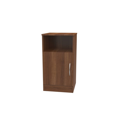 Avon Fully Assembled Avon 1 Door Cabinet Noche Walnut