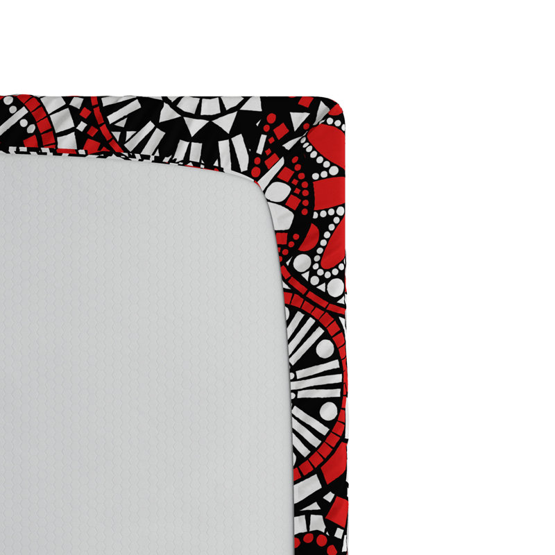 Microfiber Floral Fitted Sheet, Queen Fitted Sheet