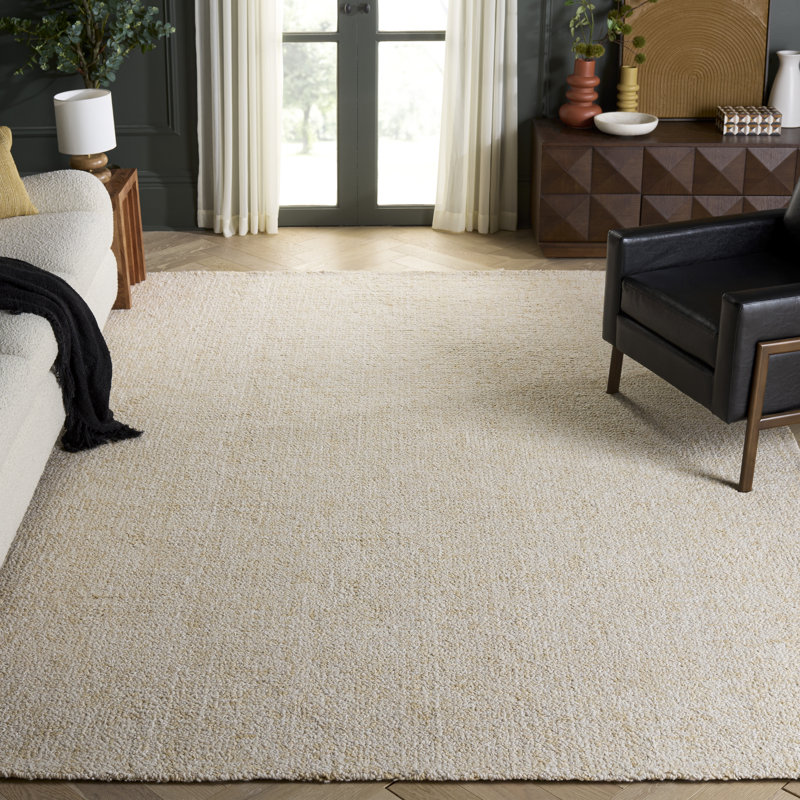 Tapis en laine / coton touffeté à la main Wilcher, Rectangle 8 pi x 10 pi