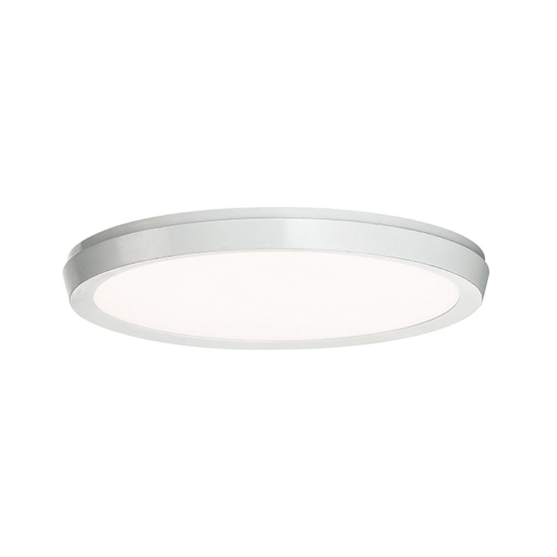 Argo Dimmable LED Flush Mount, Matte Black, 3000K, 1.13" H x 11.38" W x 11.38" D