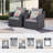 Outdoor Lounge Chair with Cushions-819888645-819888644