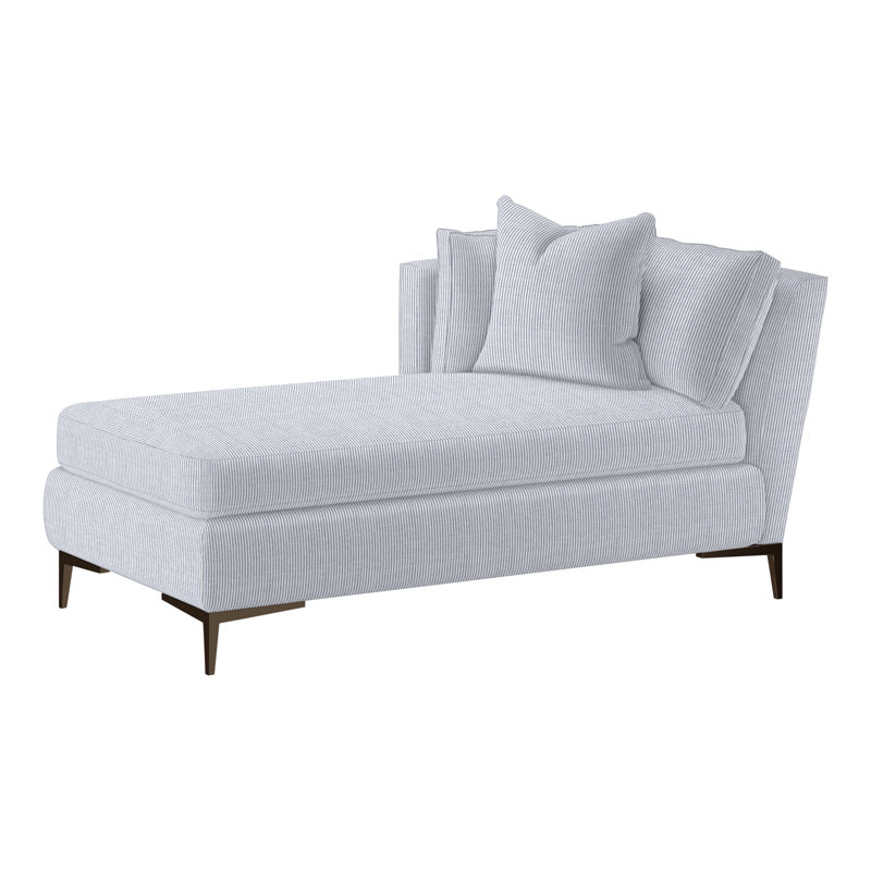 Aiden Chaise Lounge, Antique Bronze, Left Hand Facing, Bond Linen (Performance fabric) 1086-92