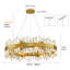 Luminaire suspendu tambour cylindrique moderne en cristal doré à intensité variable 24 "/ 32" / 40 "-775149806-775149807