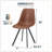Annalise Mid-Century Modern Leather Dining Chair – Ergonomic Waterfall Seat & Powder-Coated Iron Legs-1829151796-1812059120-1829151797