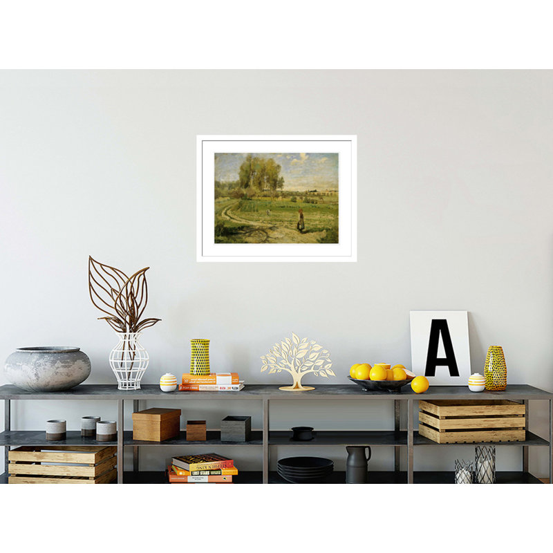 «Giverny» par Camille Pissarro, impression giclée sur cadre, H 17,41 po x l 21,75 po