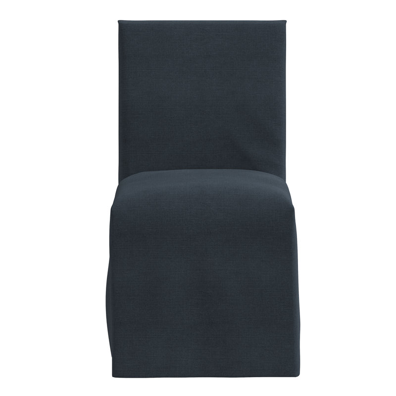 Chaise parsons en coton Armstrong, Lin bleu marine classique