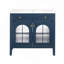 Meuble-lavabo de salle de bain 35,6 po Mid-Century-785696934