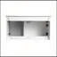 Meuble-lavabo mural 36 po avec lavabo en céramique, portes à fermeture en douceur, blanc brillant et verre gris-1605047868