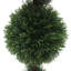 3' Artificial Double Ball Green Cedar Topiary.