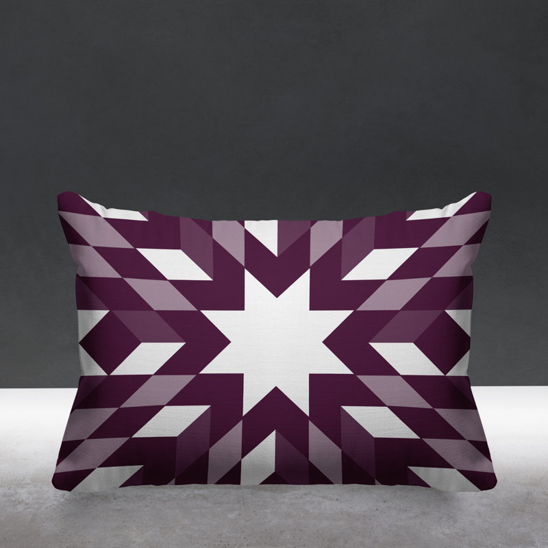 Coussin intérieur / extérieur Lynn Country, Mauve