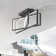 Mueed 3-Light Modern Flush Mount Rectangular Ceiling Fixture with Remote Control