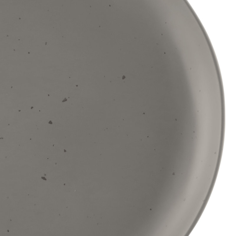 Assiette plate en mélamine 11 po Morocco, Gris foncé