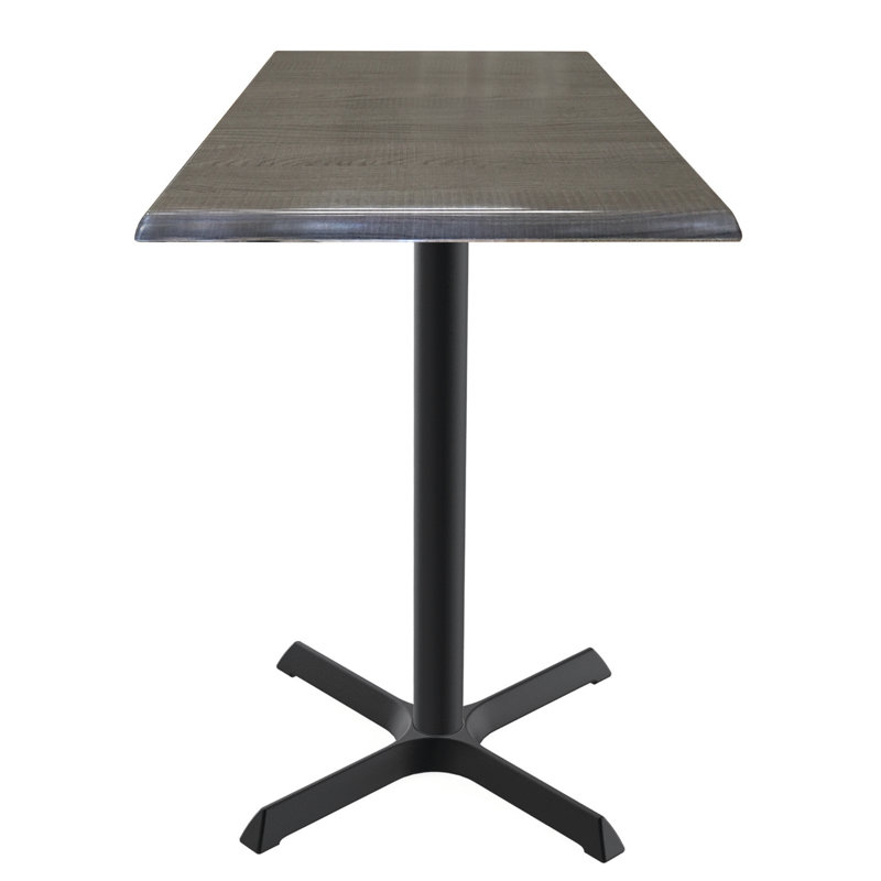 Indoor/Outdoor Table, Charcoal, 30" L x 30" W x 42" H