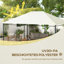 Candica Dakota Fields Cream Polyester Replacement Canopy for Gazebo