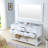 Madalyn 60" Carrara White Marble Countertop Bath Vanity with Faucet-958284141