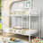 Twin Over Twin Metal Bunk Bed With Ladder-901798634