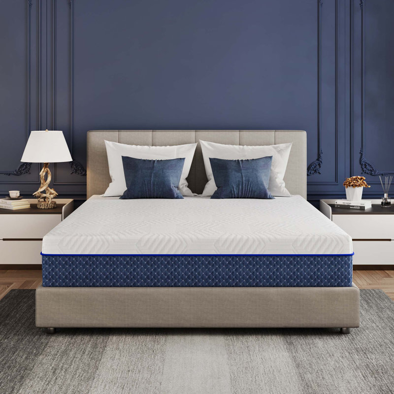Matelas en mousse viscoélastique gélifiée ferme de 12 po EGOHome - Certifié CertiPUR-US et OEKO-TEX, 12", Très grand simple