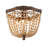 Chemise Wood Semi Flush Mount