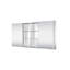 Armoire à pharmacie encastrée ou en saillie en aluminium avec miroir biseauté et tablette ouverte, 142 cm (L) x 76 cm (H).-738100242-738100270