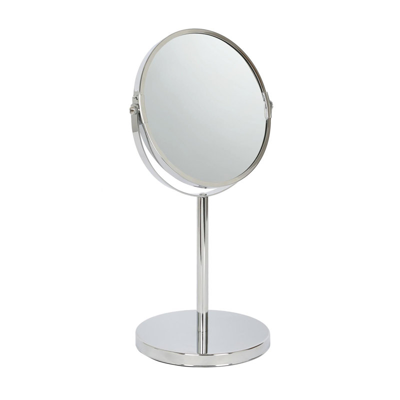 Harbour Housewares - Magnifying Pedestal Mirror, Chrome