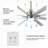 Kiyono 72'' Ceiling Fan with LED Lights