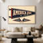 Toile tendue Vintage America Pennant-Gallery - prête à être accrochée-1115298334