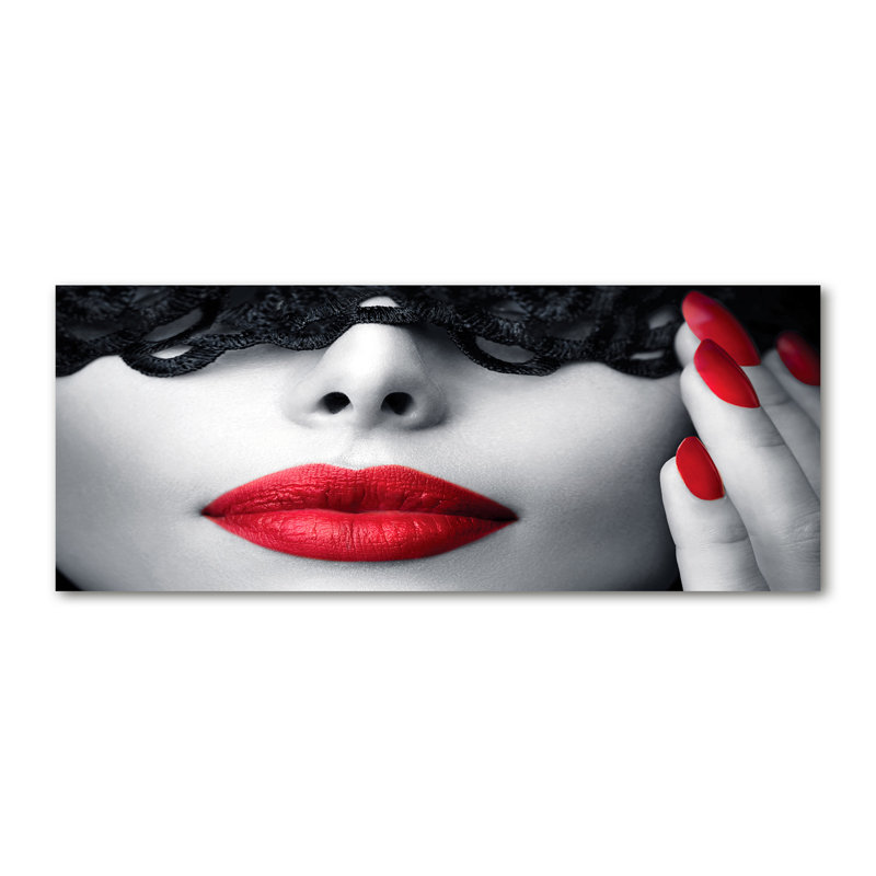 Lace Mask - No Frame Print, Canvas, 50cm H x 125cm W x 2cm D