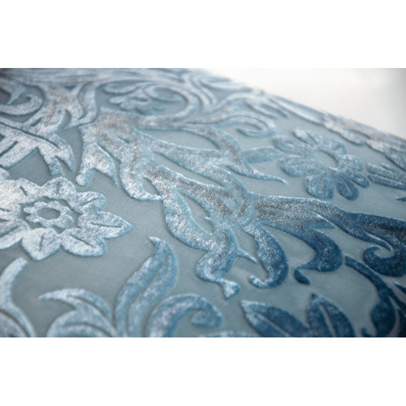 Prospect Park Square Velvet Pillow Cover & Insert, 20" x 20", Denim