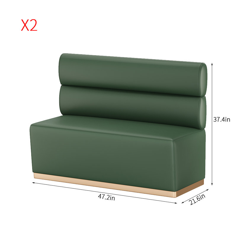 Banc rembourré en similicuir Light Luxury Fashion