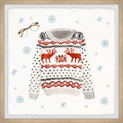 Reindeer Sweater - Single Picture Frame Painting